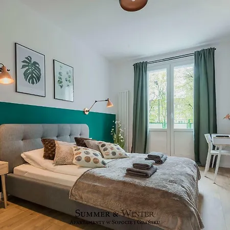 شقة Family Luxury 1-6, 2 Sypialnie I Studio, 52 M2, Summerwinter Brand غدانسك